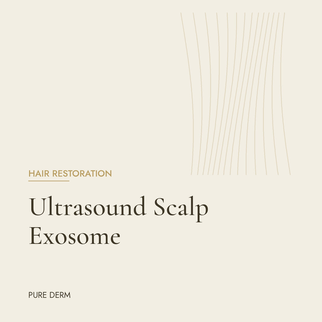 Pure Derm Ultrasound Scalp Exosome treatment