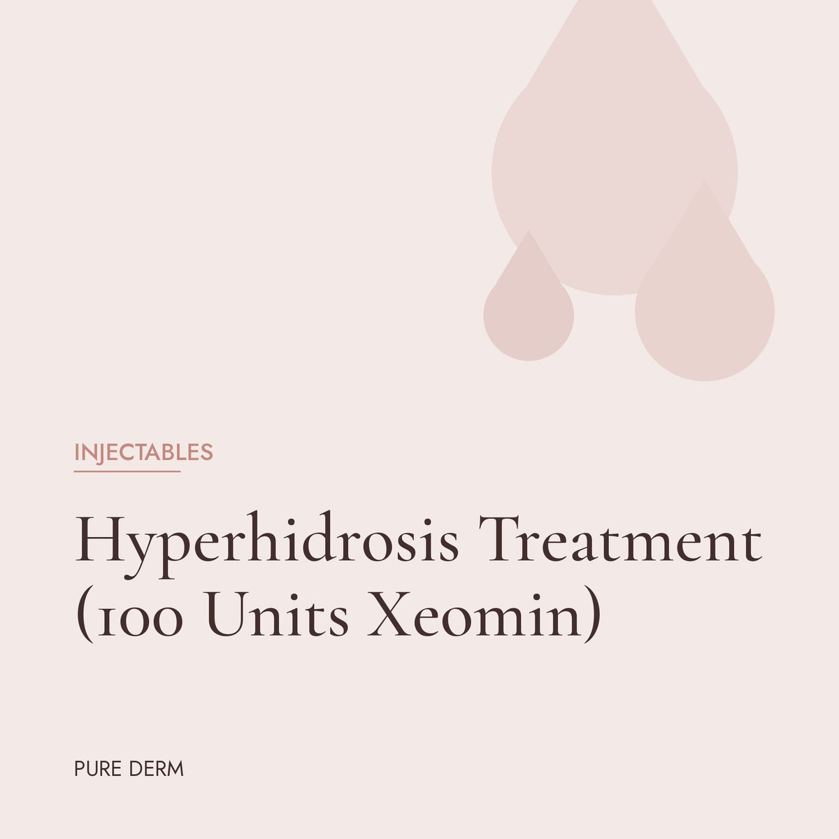 Hyperhidrosis Treatment (100 Units Xeomin)